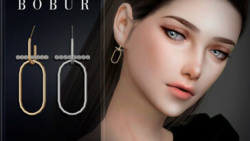 Earrings 51 by Bobur3 at TSR