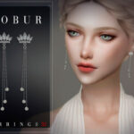 Earrings 52 by Bobur3 at TSR