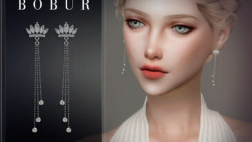 Earrings 52 by Bobur3 at TSR