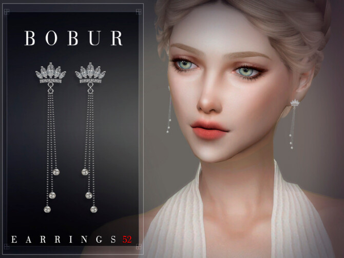 Earrings 52 by Bobur3 at TSR