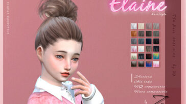 Elaine hairstyle by Zy at TSR