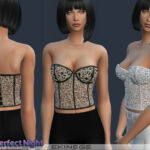 Embellished Bustier Top The Perfect Night by ekinege at TSR