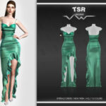 Emerald dress BD548 by busra-tr at TSR