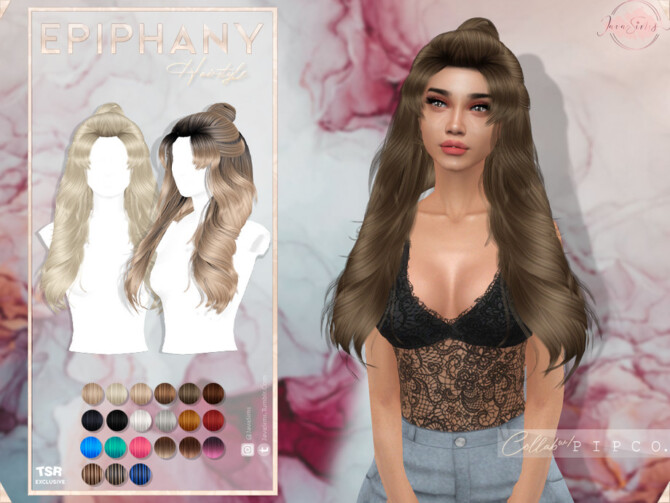 Epiphany Hairstyle JavaSimsxPipco Collab at TSR