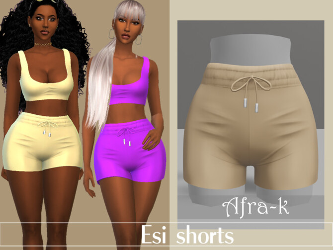 Esi summer shorts by akaysims at TSR