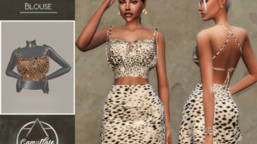 Eve Set Blouse by Camuflaje at TSR