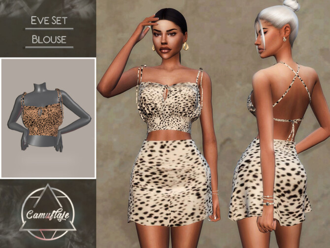 Eve Set Blouse by Camuflaje at TSR