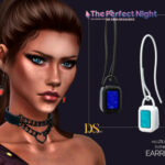 Evening Deco 2 Earrings by DailyStorm at TSR