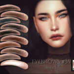 Eyebrows 36 female by RemusSirion at TSR