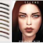 Eyebrows N128 by Seleng at TSR