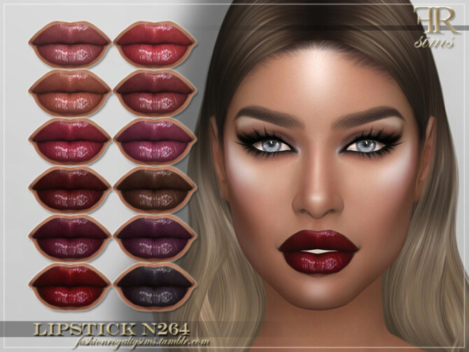 FRS Lipstick N264 by FashionRoyaltySims at TSR