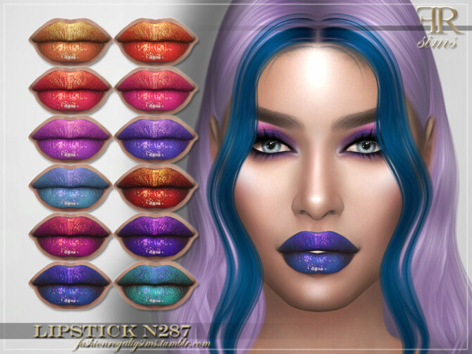 FRS Lipstick N287 by FashionRoyaltySims at TSR