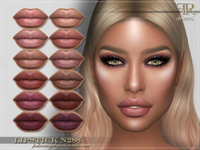 FRS Lipstick N288 by FashionRoyaltySims at TSR