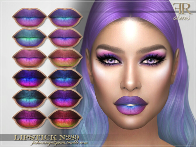 FRS Lipstick N289 by FashionRoyaltySims at TSR