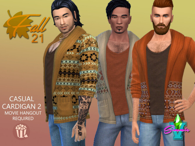 Fall21 Casual Cardigan 2 by SimmieV at TSR