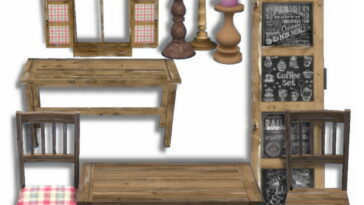 Farmhouse Diningroom by Oldbox at All 4 Sims