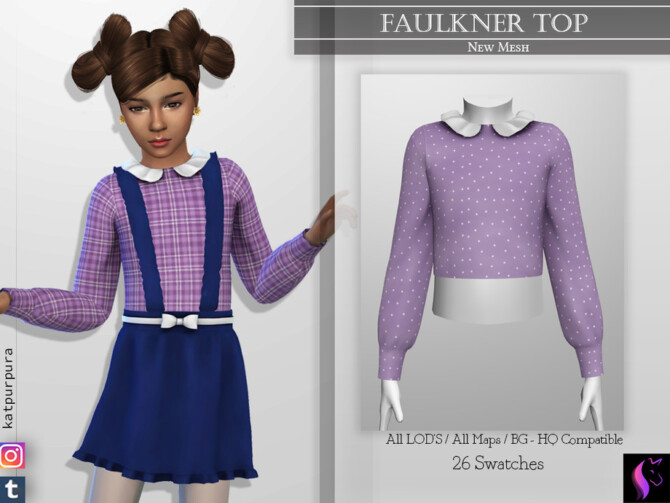 Faulkner Top by KaTPurpura at TSR