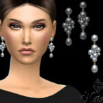 Faux pearl statement drop earrings by NataliS at TSR