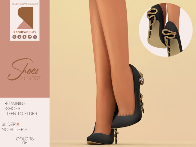 Feminine Shoes at REDHEADSIMS