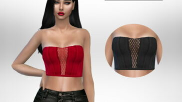 Fishnet Corset by Puresim at TSR