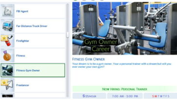 Fitness Gym Owner career by SimsStories13 at Mod The Sims 4