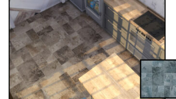 Flagstone floor by lavilikesims at TSR