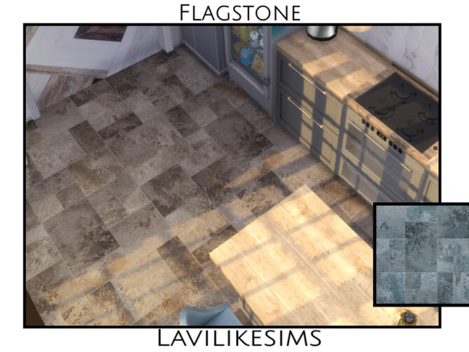 Flagstone floor by lavilikesims at TSR