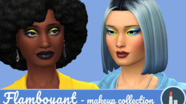 Flamboyant summer makeup collection at Frenchie Sim