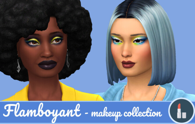 Flamboyant summer makeup collection at Frenchie Sim