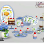 Fleures tea set by jomsims at TSR