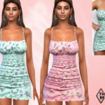 Floral Mini Dresses by Saliwa at TSR