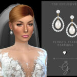 Flora’s Pearl Earrings by Glitterberryfly at TSR