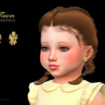 Flower Earrings Toddler by Suzue at TSR