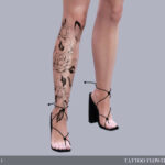 Flower legs N3 Tattoo by ANGISSI at TSR