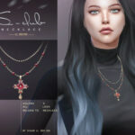 Flower necklace 202109 by S-Club LL at TSR