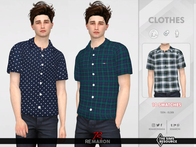 Formal Shirt 06 for Male Sim by remaron at TSR