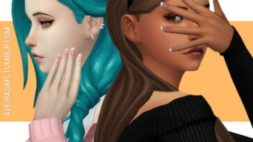 French Nails at Aveira Sims 4