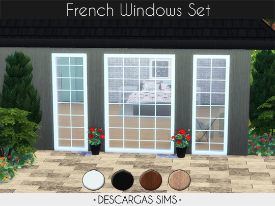 French Windows Set at Descargas Sims