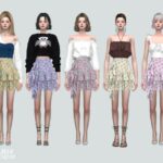 Frill Mini Skirts V3 2 AA M at Marigold