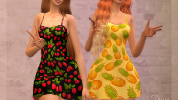 Fruits Dress by Dissia at TSR