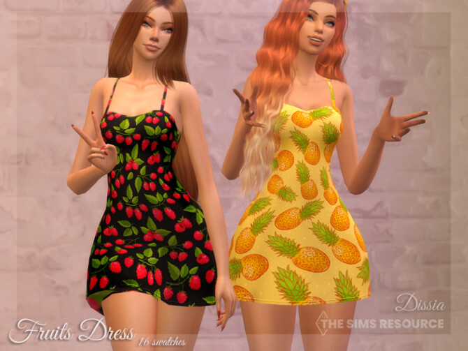 Fruits Dress by Dissia at TSR