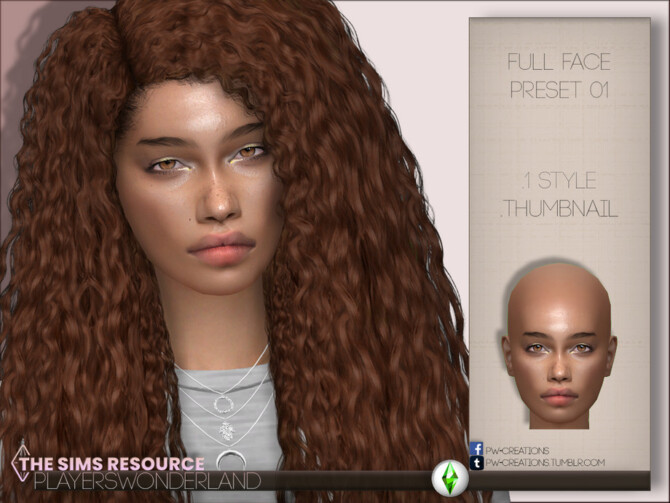 Full Face Preset 01 by PlayersWonderland at TSR