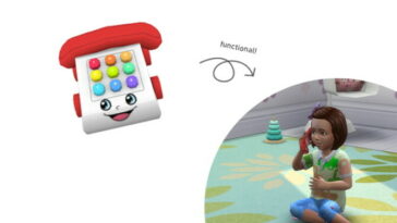 Functional toddler play telephone by PandaSamaCC at TSR