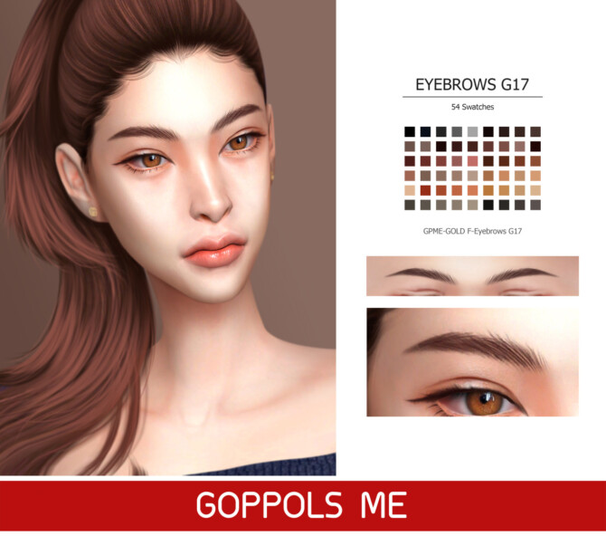 GPME-GOLD F-Eyebrows G17 at GOPPOLS Me