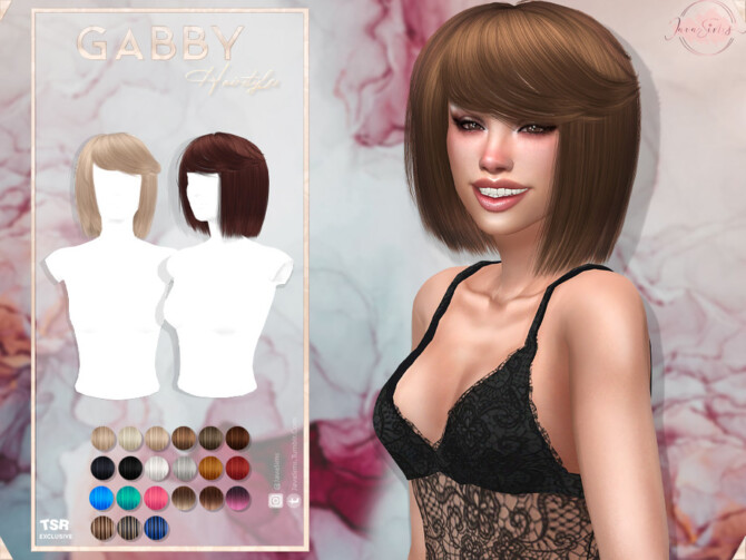 Gabby Hair by JavaSims at TSR