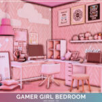 Gamer Girl Bedroom by Mini Simmer at TSR