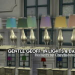 Gentle Geoff Lamps Recolored by cheybabyxx at Mod The Sims 4