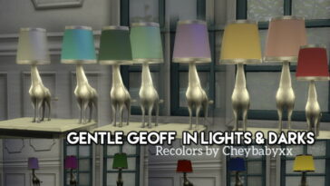 Gentle Geoff Lamps Recolored by cheybabyxx at Mod The Sims 4