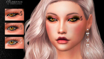 Goddess Eyeliner N16 by Suzue at TSR