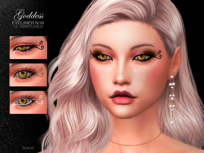 Goddess Eyeliner N16 by Suzue at TSR